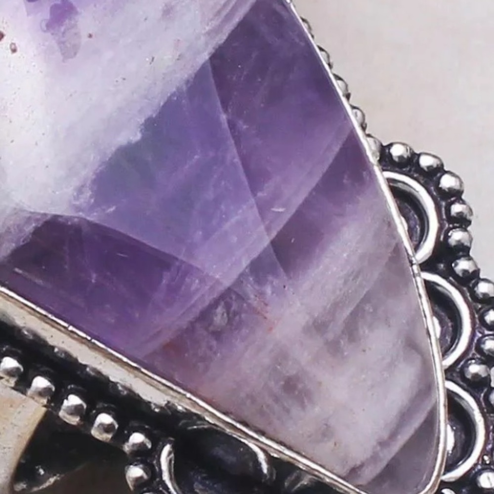 Dream amethyst of a ring size 8.25 and 8.75 - Picture 2 of 4